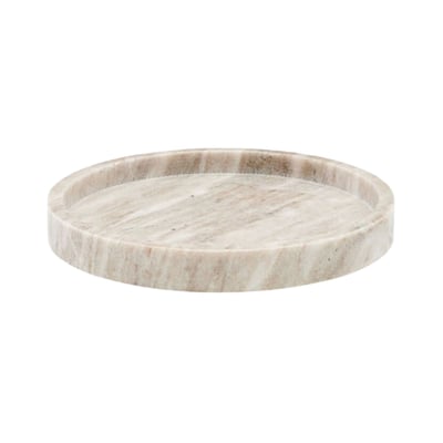 Marble round tray, D: 25 cm