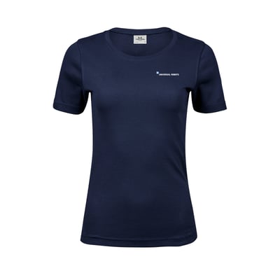 T-shirt deluxe in Navy blue - Ladies