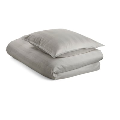 Bed linen 200 cm, 2 sets - grey, Double stripe