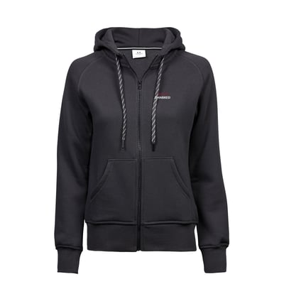 Sweat Full zip Hooded, Womens, Dark Grey