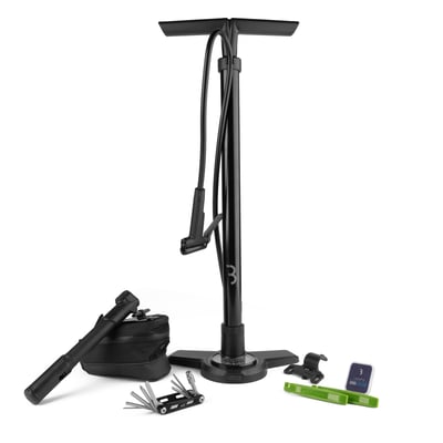 AirBoost cykelpumpe + Combiset