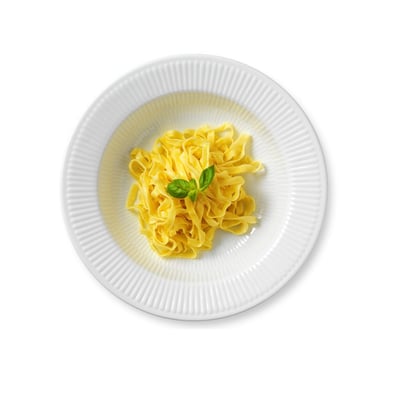 White ribbed pasta plate, Ø30 cm