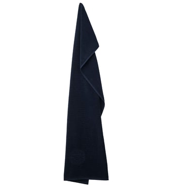 Damask towel, 40x70cm, navy