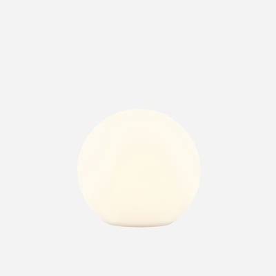 LED ball lamp with solar 25x23 cm, white