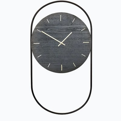 A-wall clock, black