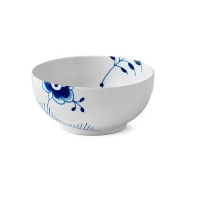 Blue mega fluted bowl 18 cm