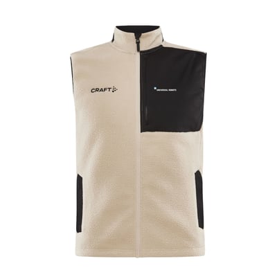 ADV Explore Pile Fleece Vest Beige - Mens