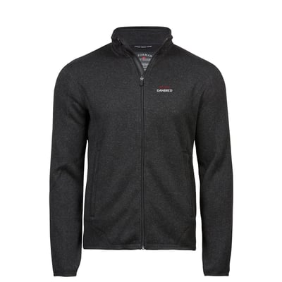 Knitted fleece jacket, Mens, Black