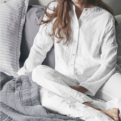 Pajamas Alfrid, white S / M