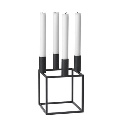 Cube 4 candlesticks, black
