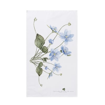 Tea towel - Blue anemone