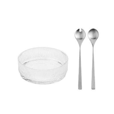 Pilastro salad bowl with salad set