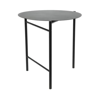 Disc garden table, black