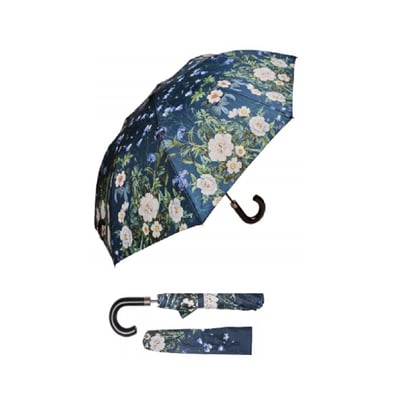 Umbrella – Blue Flower Garden