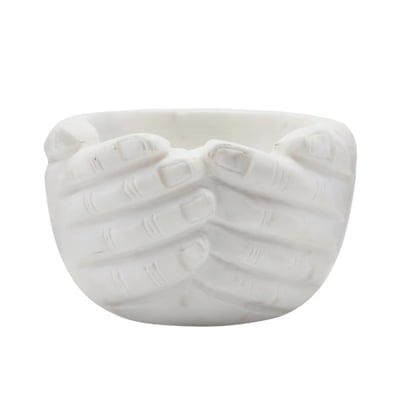 Bowl in marble, Hands