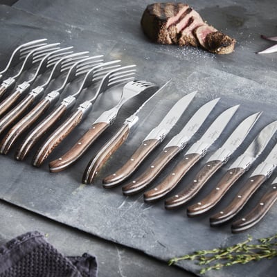 Steakknive og -gafler – 16 dele