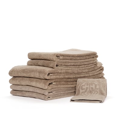 Damask towels 7 pcs, Light Oak