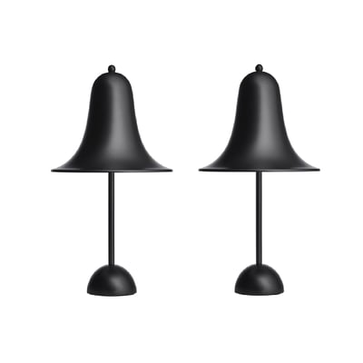 2 x Table lamp, black - 38cm