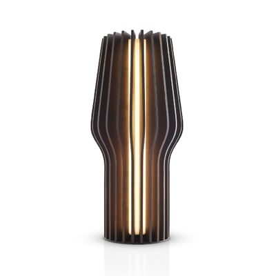 Radiant rechargeable LED lamp, smoked oak