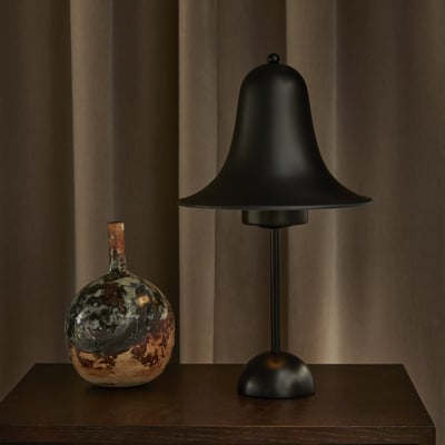 Pantop rechargeable table lamp, black - 38cm