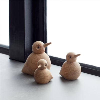 Birdie wooden figure, medium