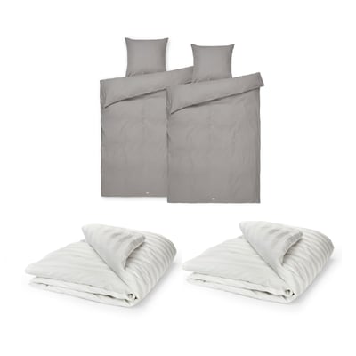 Silk duvet 2 pcs & Mesh bed linen 220 cm