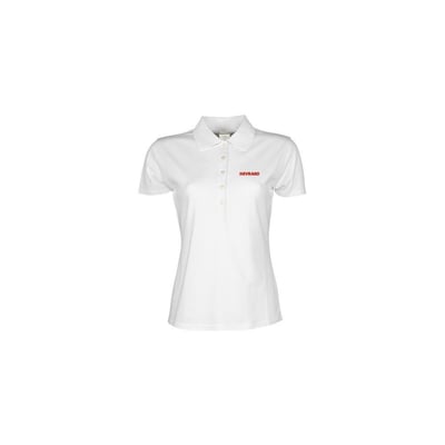 Polo shirt deluxe in white - Ladies