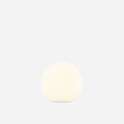 LED kuglelampe med solar 20x18 cm, hvid