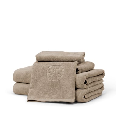 Damask towels 4 pcs, Light Oak