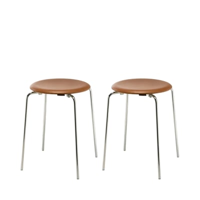 DOT™ Chair Arne Jacobsen w/leather - 2 pcs