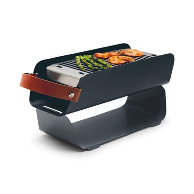 Portable table-top charcoal grill