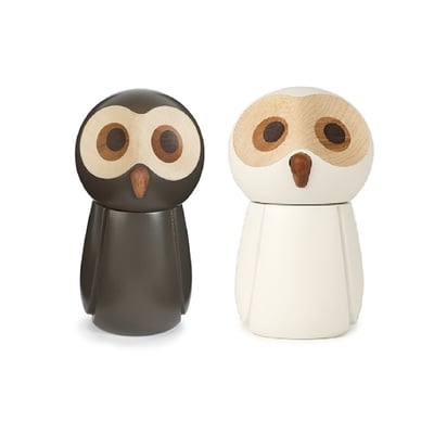 Salt / pebber set - pairs of owls
