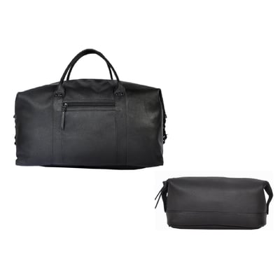 Travel bag & toiletry bag, black