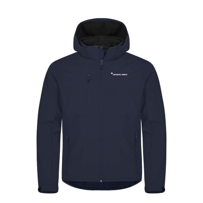 Classic Softshell Hoody, Mens Navy