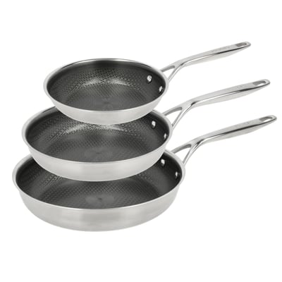 Hybrid Frying Pan Set, 3 Pieces