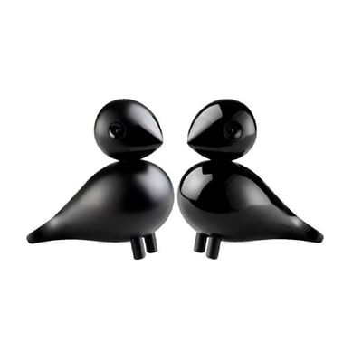  birds black - 1 pair
